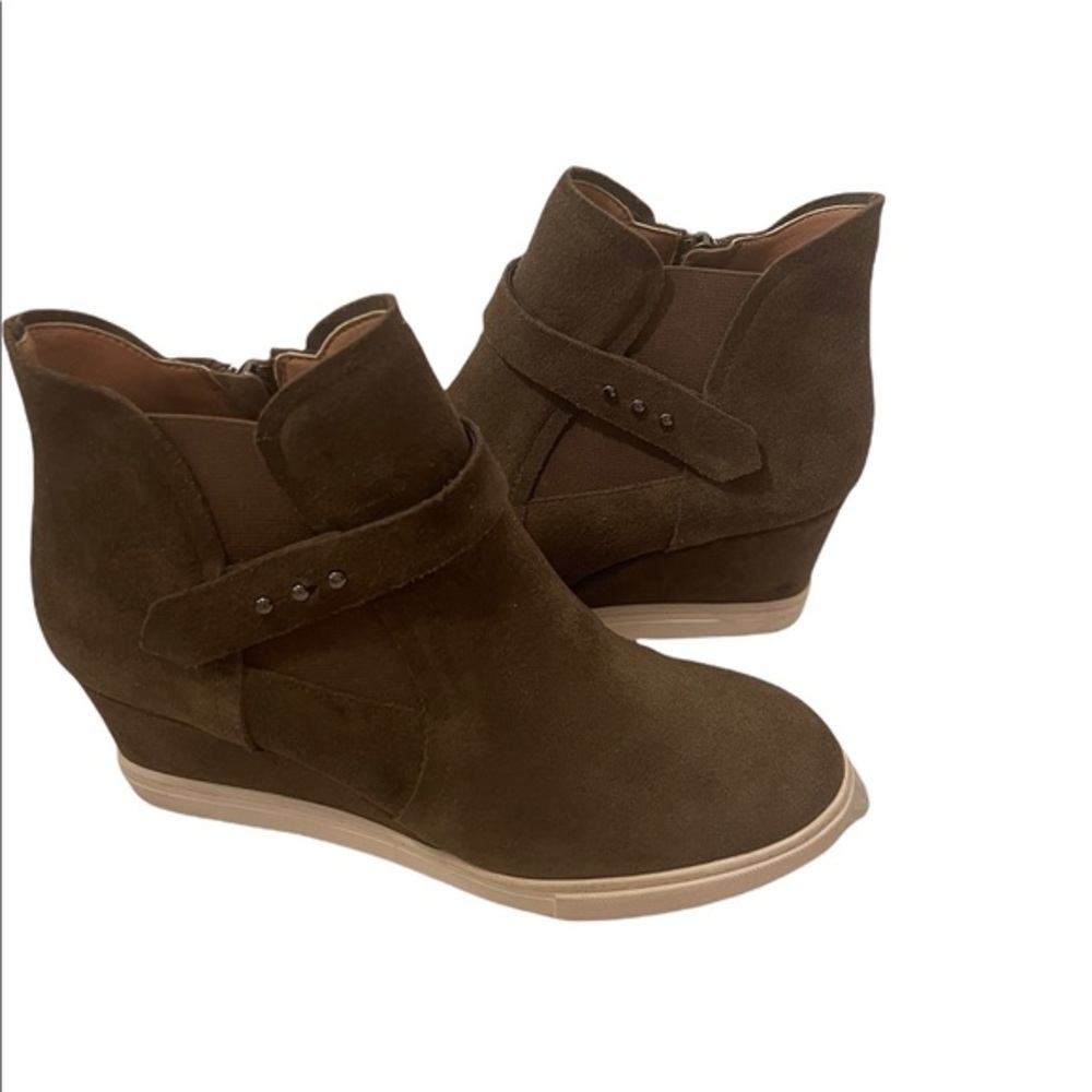 L. Paolo Brown Ankle Boots Size 6M